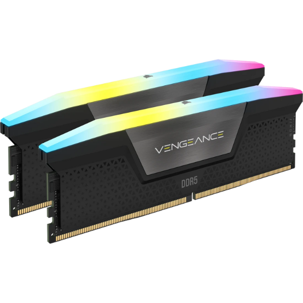 Ram Corsair Vengeance RGB 64GB (2x32GB) 6000 DDR5 Black (CMH64GX5M2D6000C40)